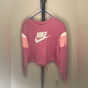 Nike long sleeve cropped sweater